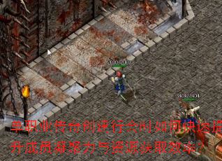 单职业传奇创建行会时如何快速提升成员凝聚力与资源获取效率? 单职业传奇创建行会时如何快速提升成员凝聚力与资源获取效率?