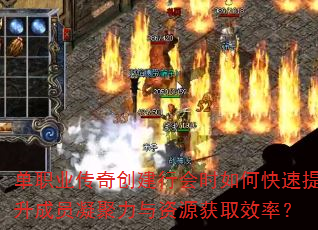 单职业传奇创建行会时如何快速提升成员凝聚力与资源获取效率? 单职业传奇创建行会时如何快速提升成员凝聚力与资源获取效率?
