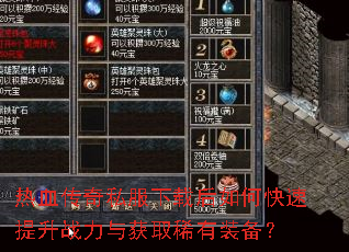 ��Ѫ����˽�����غ���ο�������ս�����ȡϡ��װ����